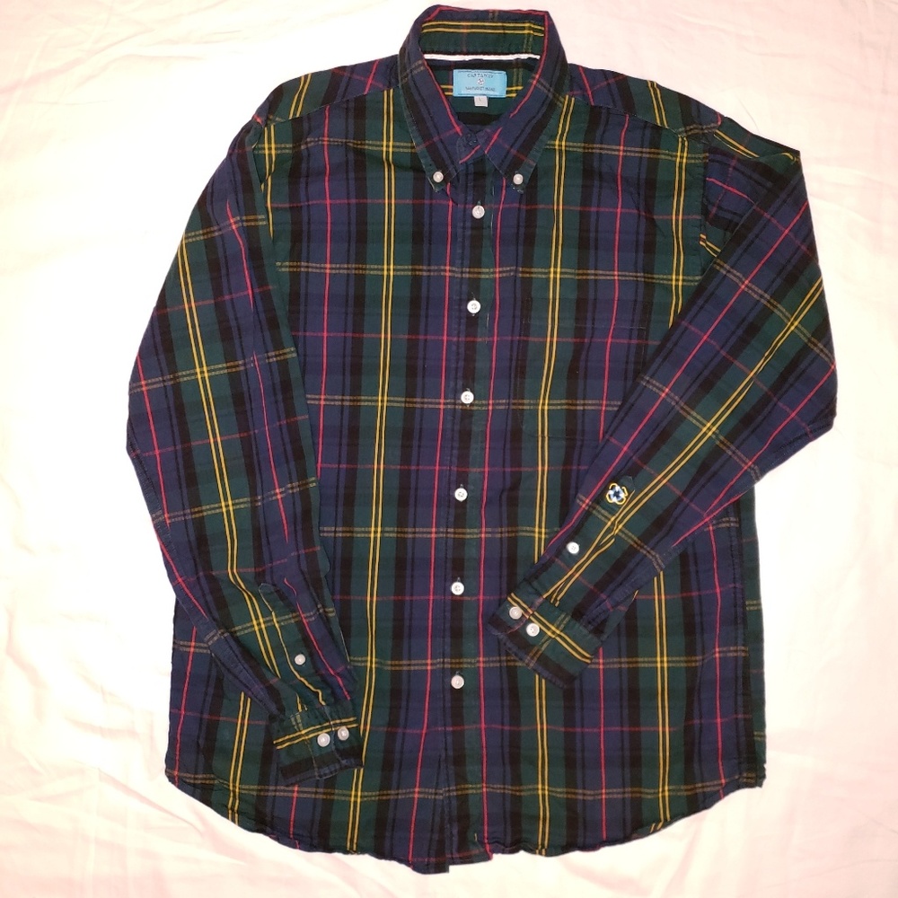 VGUC♡ CASTAWAY NANTUCKET ISLAND PLAID BUTTON DOWN